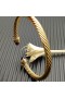 David Yurman das Mulheres Clássico Cabo Bracelete de Ouro Amarelo 18K com Diamantes Vermelhos 5mm
