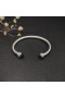 David Yurman das Mulheres Clássico Cabo Bracelete de Prata com Roxo Diamantes 5mm