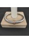 David Yurman das Mulheres Clássico Cabo de Estação de Bracelete de Prata com Ouro 18K Amarelo e cor-de-Rosa Pavé de Diamantes 7mm