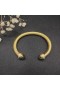 David Yurman das Mulheres Clássico Cablespira Bracelete de Ouro Amarelo 18K com Diamantes Brown 7mm
