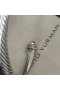 David Yurman das Mulheres Clássico Cablespira Bracelete de Prata com Ouro Amarelo 18K 7mm