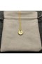 David Yurman Mulheres Inicial Charme Colar de Ouro Amarelo 18K com Diamante S