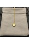David Yurman Mulheres Inicial Charme Colar de Ouro Amarelo 18K com Diamante X
