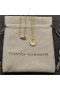 David Yurman Mulheres Inicial Charme Colar de Ouro Amarelo 18K com Diamante X