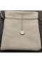 David Yurman Mulheres Inicial Charme Colar de Prata com Diamante M