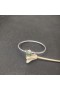 David Yurman Mulheres Petite Chatelaine Pulseira de Prata com Diamantes Verdes 3mm