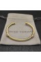 David Yurman Mulheres Petite Helena Cablespira Estação Bracelete de Ouro Amarelo 18K com Diamantes 4mm