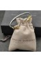 David Yurman Mulheres Petite Helena Clássico Cabo Bracelete de Prata com Ouro Amarelo 18K Cúpulas de Ouro e Diamantes 4mm
