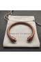 David Yurman Mulheres do Renascimento Clássico Cabo Bracelete Marrom Alumínio 5mm