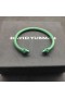David Yurman Mulheres do Renascimento Clássico Cabo Bracelete Verde de Alumínio 5mm