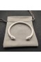 David Yurman Mulheres do Renascimento Clássico Cabo Bracelete de Alumínio Branco 5mm