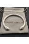 David Yurman Mulheres do Renascimento Clássico Cabo Bracelete de Alumínio Branco 5mm