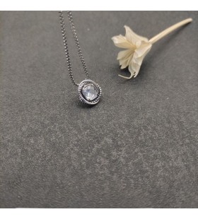 David Yurman Mulheres Infinito Pingente de prata com Diamante 7mm