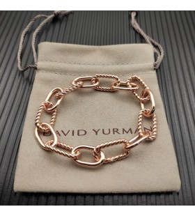 David Yurman Mulheres Madison Cadeia, Bracelete em Ouro Rosa 18K 11mm
