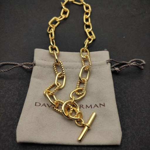 David Yurman Női Madison Kampós Lánc Nyaklánc 18K Sárga Arany 11mm
