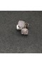 David Yurman Petite Chatelaine Fülbevaló Sterling Ezüst, Gyémánt Köves 6,5 mm-es