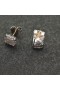 David Yurman Petite Chatelaine Fülbevaló Sterling Ezüst, Gyémánt Köves 6,5 mm-es