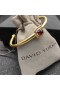 David Yurman Női Kábel Mandzsetta Karkötő 18K Sárga Arany, Vörös Gyémánt 4mm