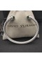 David Yurman Női Klasszikus Kábel Mandzsetta Karkötő Ezüst Sötét Zöld Gyémánt, 5mm
