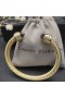 David Yurman Női Klasszikus Cablespira Mandzsetta Karkötő 18K Sárga Arany, Lila Gyémánt 7mm