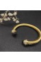 David Yurman Női Klasszikus Cablespira Mandzsetta Karkötő 18K Sárga Arany, Lila Gyémánt 7mm