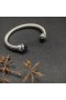 David Yurman Női Klasszikus Cablespira Mandzsetta Karkötő Ezüst Fekete Gyémántok 7mm
