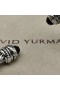 David Yurman Női Klasszikus Cablespira Mandzsetta Karkötő Ezüst, Vörös Gyémánt 7mm
