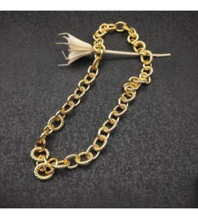 David Yurman Női Ovális Lánc Nyaklánc 18K Sárga Arany 16mm