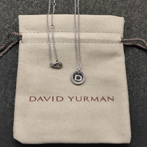 David Yurman Mban Tosaigh Charm Muince Sterling Silver le Diamond D