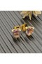 David Yurman Chatelaine Croí Earrings Graí 18K Ór Buí le Morganite 8mm