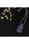 David Yurman Chevron Tag Sterling Silver le Sapphires 35mm