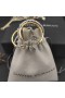David Yurman Crossover Cluaise Fonsa Sterling Silver le 18K Buí Óir 25mm ar Díol
