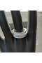 David Yurman Pavé Crossover 18K Fáinne Óir Bán le Diamonds 11mm