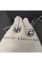 David Yurman Dealbhaithe Cábla Graí Earrings Sterling Silver 14mm