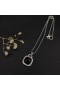 David Yurman Mban Albion Siogairlín Sterling Silver le Dubh Onyx agus Diamonds 15mm