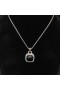 David Yurman Mban Albion Siogairlín Sterling Silver le Dubh Onyx agus Diamonds 15mm