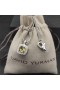David Yurman Women's Albion Pendant Sterling Silver with Citrine and Diamonds 11mm