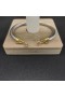 David Yurman Mban Búcla Clasaiceach Cábla Bracelet Bangle Sterling Silver le 14K Buí Óir 5mm