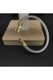 David Yurman Mban Búcla Clasaiceach Cábla Bracelet Bangle Sterling Silver le 14K Buí Óir 5mm