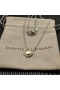 David Yurman Mban Cábla Collectibles Cookie Clasaiceach Pendant Croí Muince Sterling Silver le 18K Buí Óir 8.5 mm