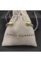 David Yurman Mban Classic Cábla Cuff Bracelet Sterling Silver le 14K Buí Óir Domes 5mm