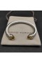 David Yurman Mban Classic Cábla Cuff Bracelet Sterling Silver le 18K Buí Óir agus Citrine 7mm