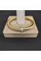 David Yurman Mban Classic Cábla Stáisiún Cuff Bracelet i 18K Ór Buí agus Pavé Diamonds 7mm