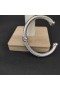 David Yurman Mban Classic Cábla Stáisiún Cuff Bracelet Sterling Silver le Pink Pavé Diamonds 7mm