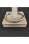 David Yurman Mban Classic Cábla Stáisiún Cuff Bracelet Sterling Silver le Pink Pavé Diamonds 7mm