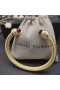 David Yurman Mban Classic Cablespira Cuff Bracelet i 18K Ór Buí le Diamonds Dearg 7mm
