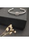 David Yurman Mban Classic Cablespira Stáisiún Bracelet Chufa Sterling Silver Bán le Diamonds 4mm