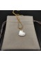 David Yurman Mban Gnéithe Croí Amulet 18K Ór Buí le Máthair de Pearl agus Diamonds 18.7 mm