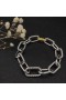 David Yurman Mban Madison Bracelet Slabhra Sterling Silver le 18K Buí Óir 8.5 mm