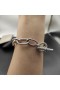 David Yurman Mban Madison Pavé Scoránaigh Bracelet Sterling Silver le Diamonds 20cm